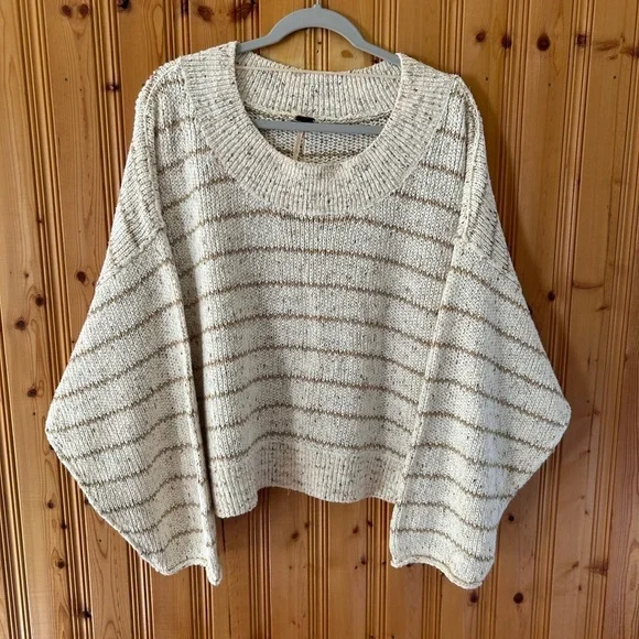 Free People Starlight Stripped Sweater - Picture 2 of 6